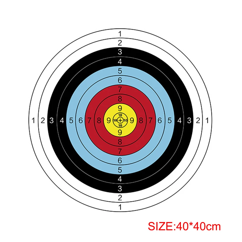 Archery Target Face - 1A 10 unidades de Papel de