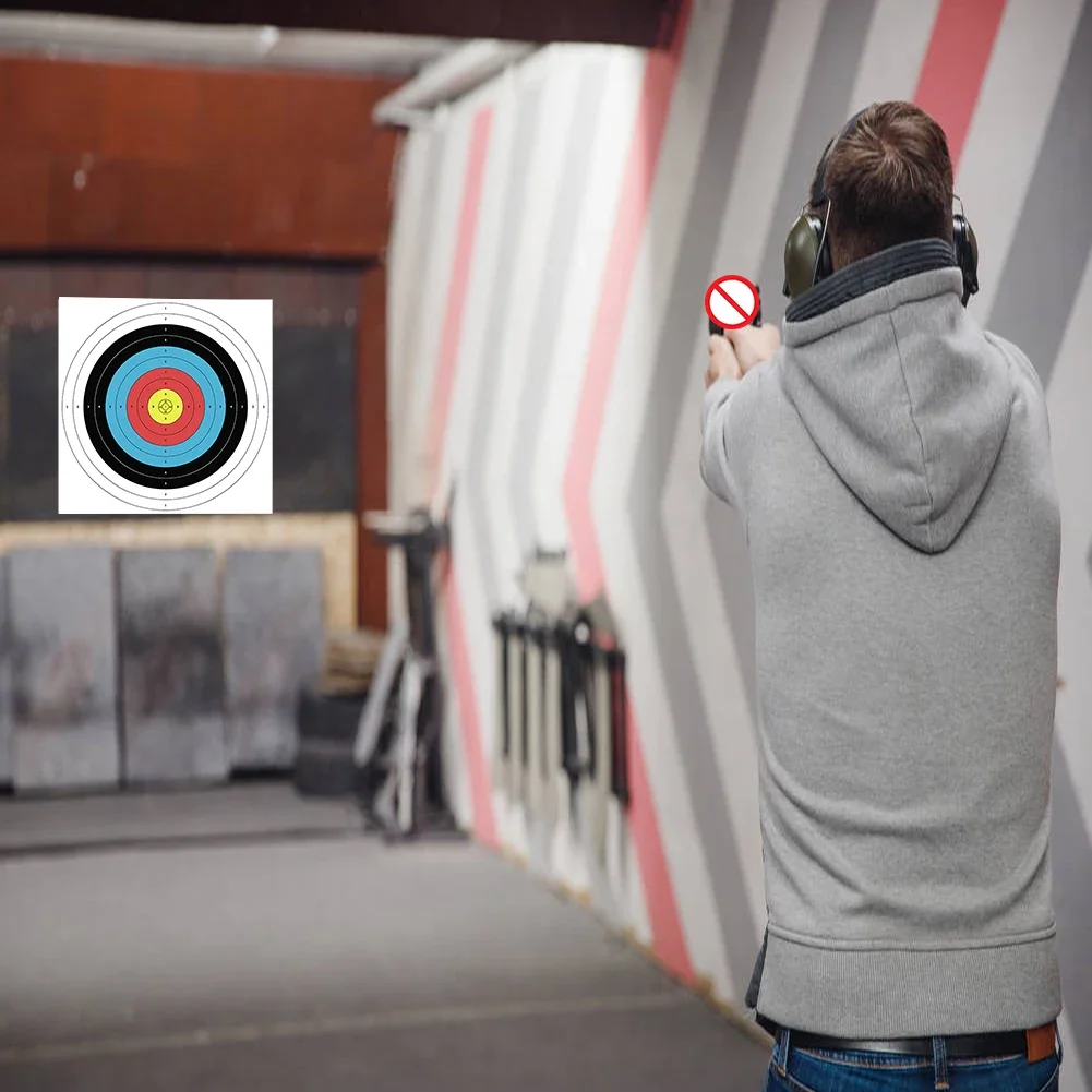 Archery Target Face - 10 unidades de Papel de tiro