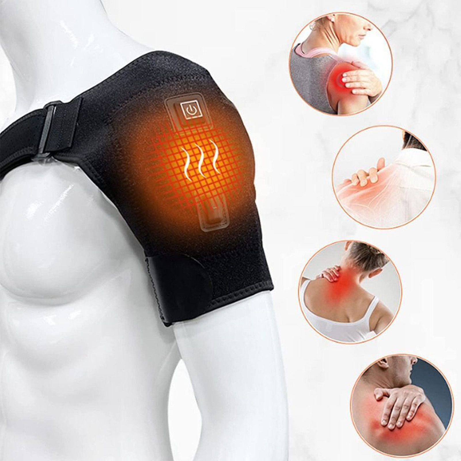 Sports Equipment United - Soporte de hombro con calefacción Usb,