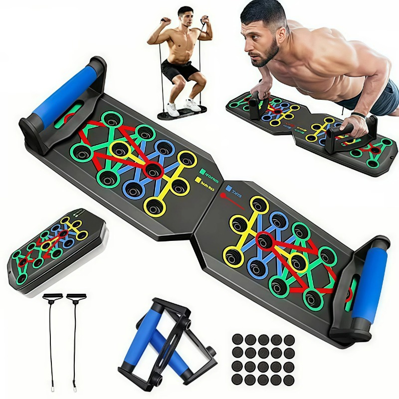 Sports Equipment Online - Tabla de flexiones plegable con bandas