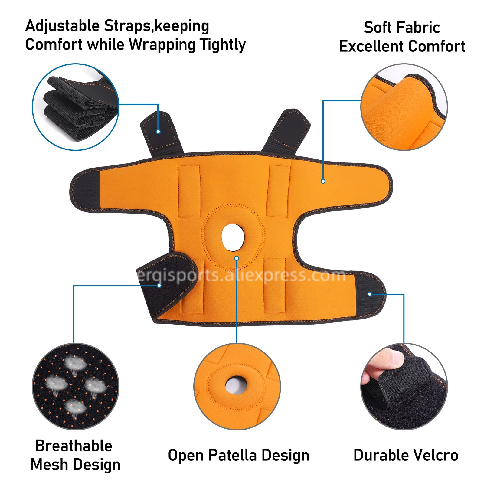 Rodillera de compresión deport - Volleyball Knee Pad reseña y precio