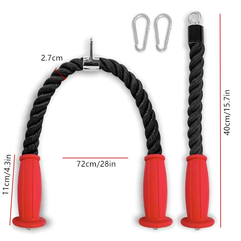 Cuerdas ergonómicas para tríce - Sports Equipment Online reseña y precio