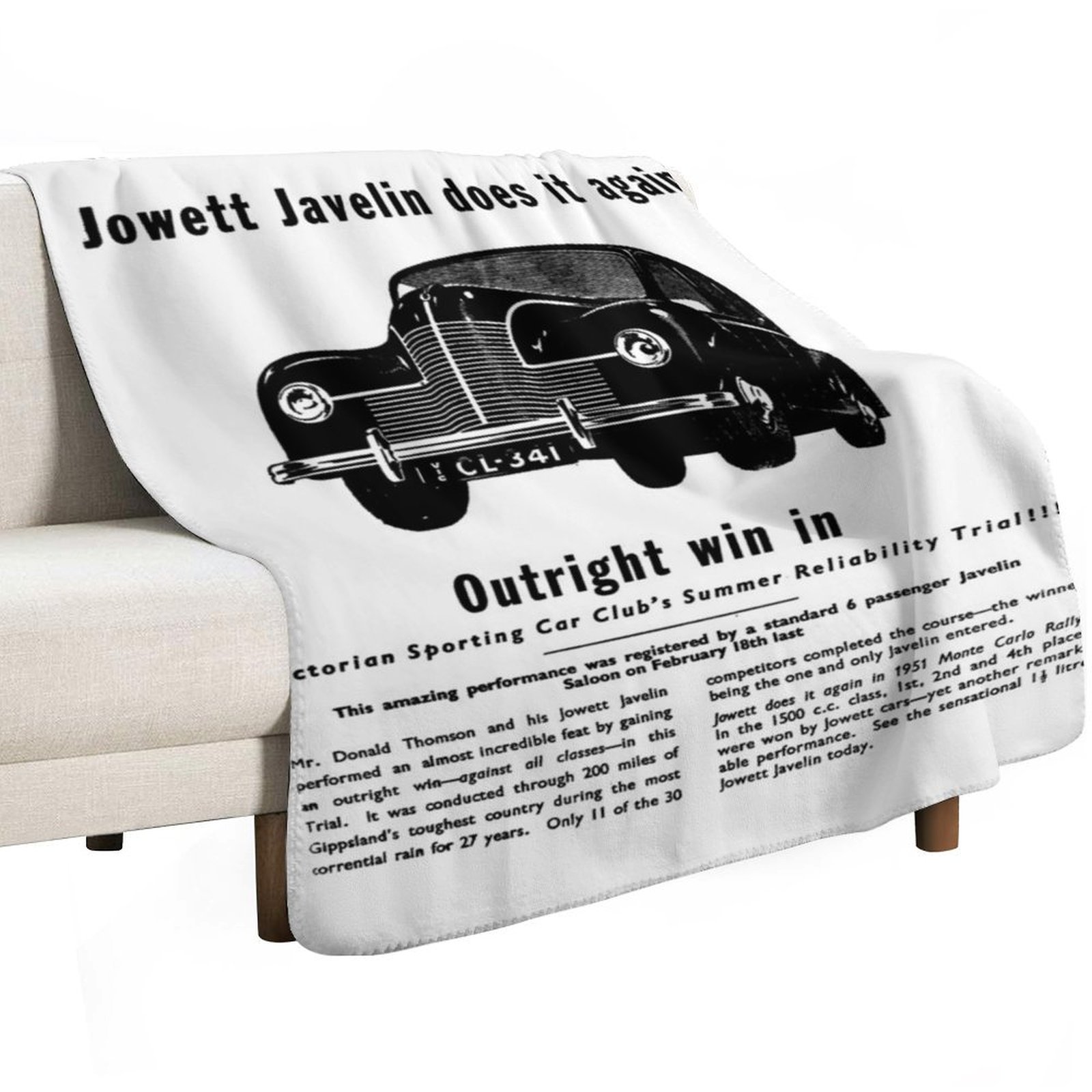 Manta JOWETT JAVELIN para sofá - Javelin Throwing reseña y precio