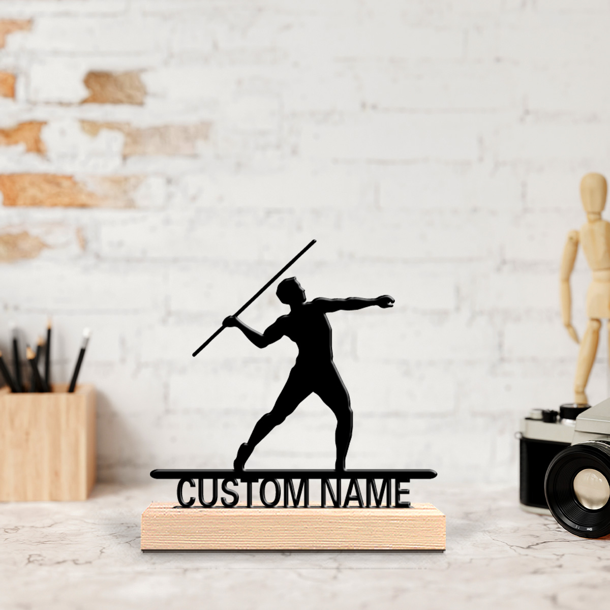 Estatua de metal personalizada - Javelin Throwing reseña y precio