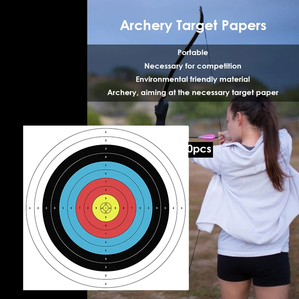 10 unidades de Papel de tiro p - Archery Target Face reseña y precio