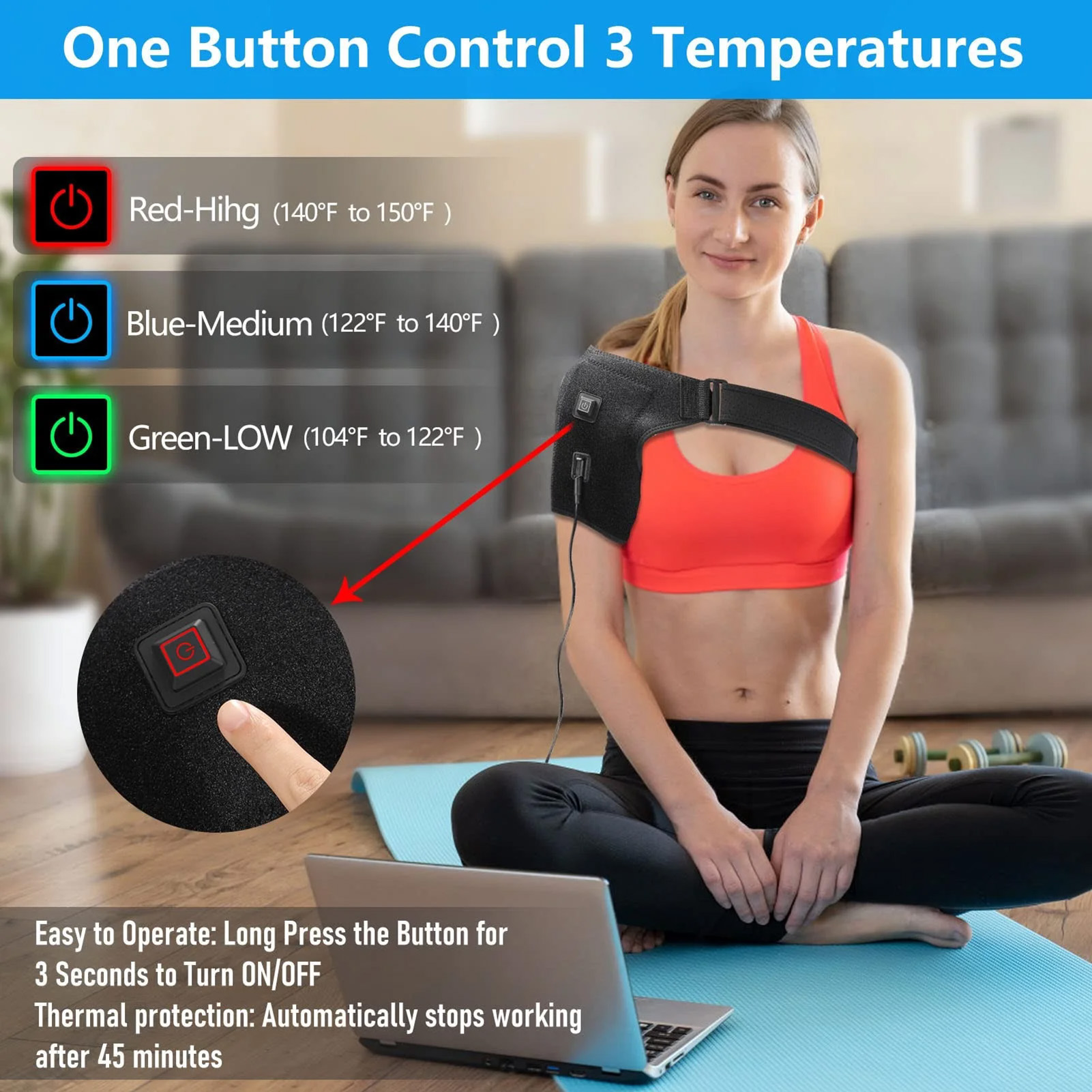 Soporte de hombro con calefacc - Sports Equipment United reseña y precio
