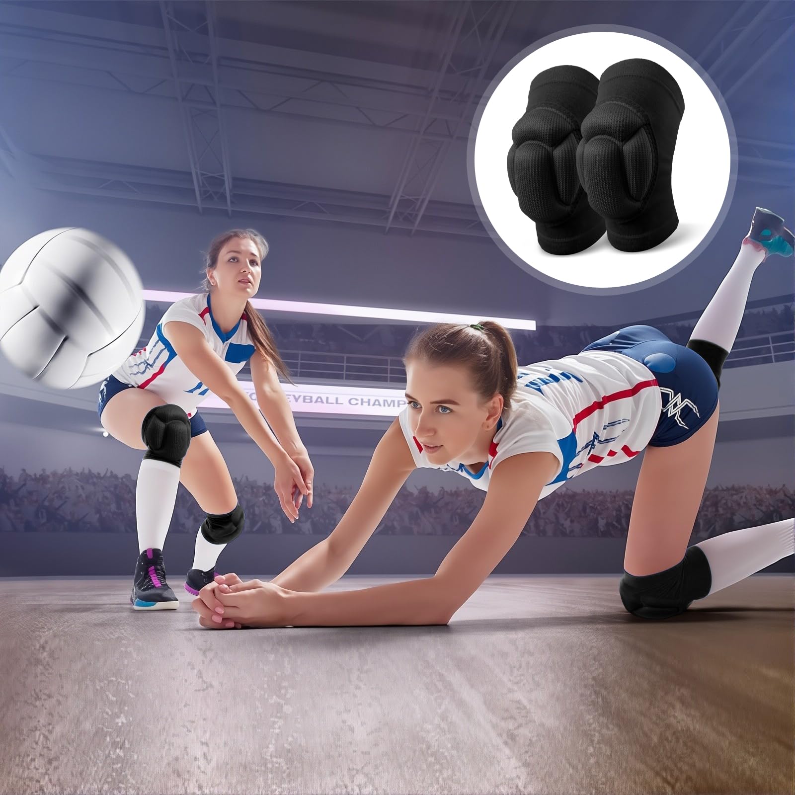 1/2/3 Pares de Rodilleras Grue - Volleyball Knee Pad reseña y precio