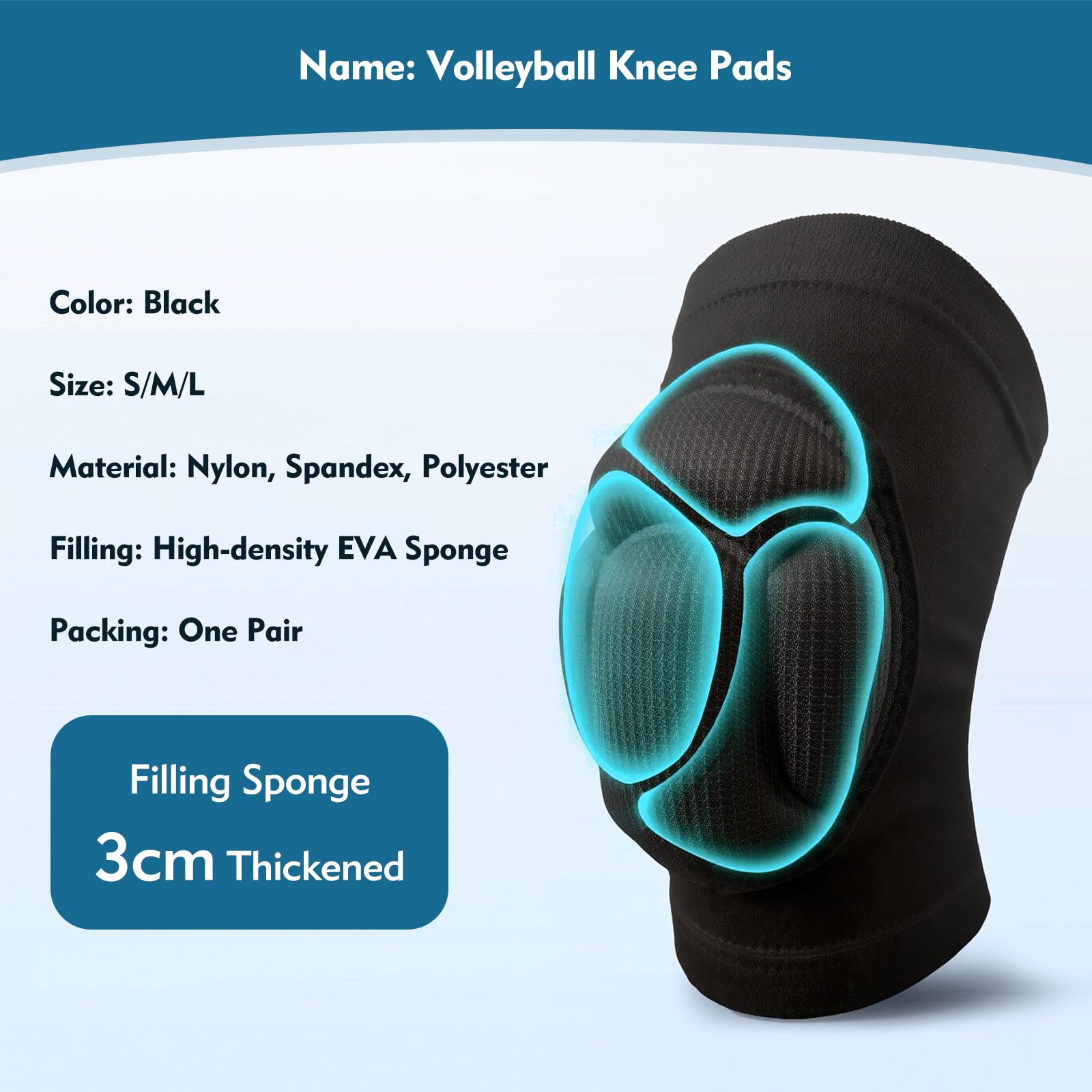 1/2/3 Pares de Rodilleras Grue - Volleyball Knee Pad reseña y precio