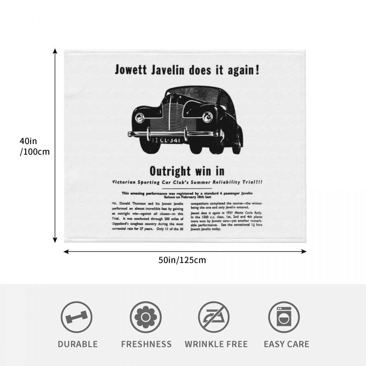 Manta Plegable JOWETT JAVELIN, - Javelin Throwing reseña y precio